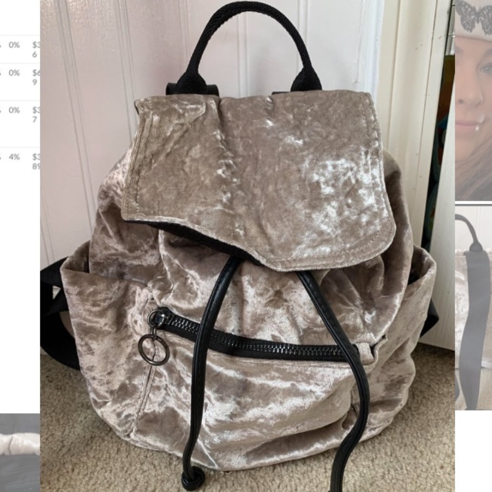 American eagle Mini Velvet Backpack